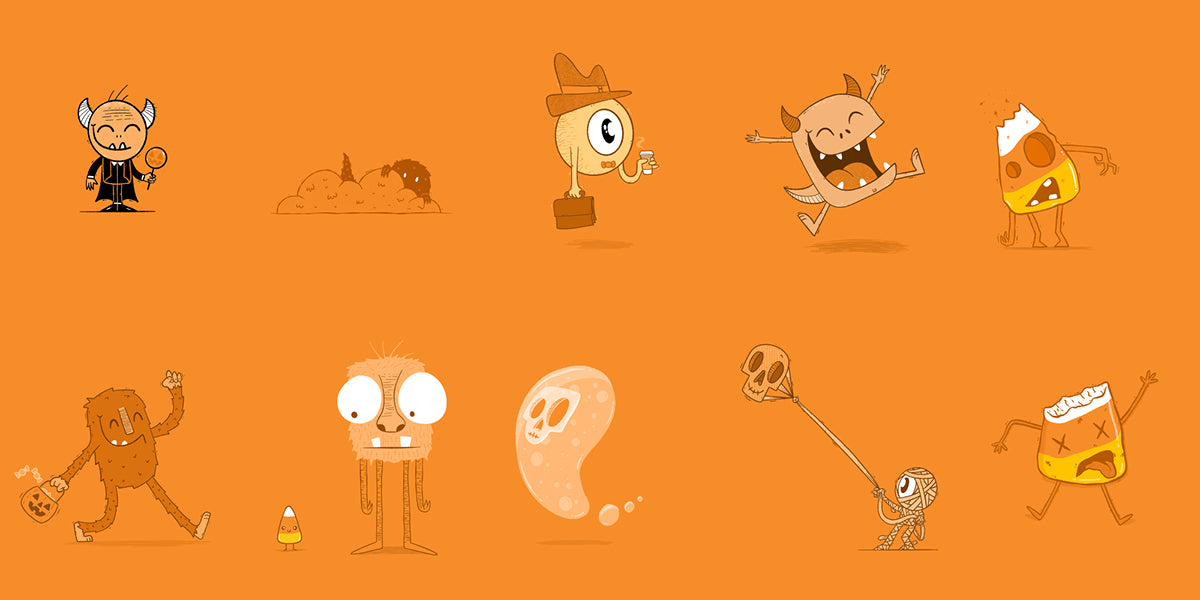 30 Days of Monsters: Drawings 1-10