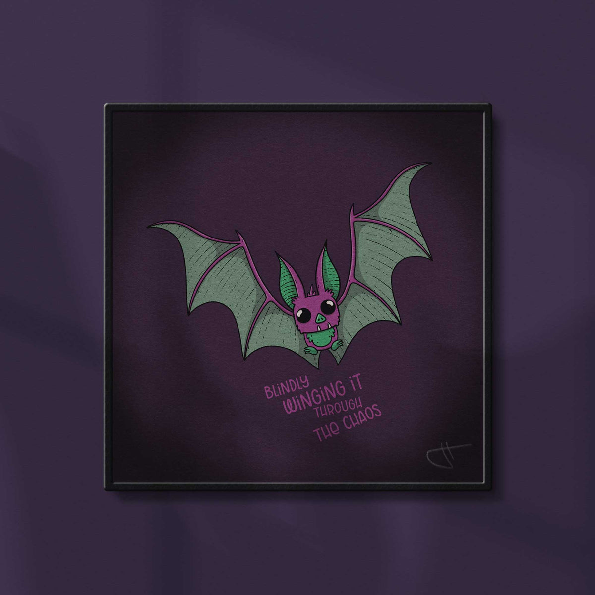 Blindly Winging It Art Print
