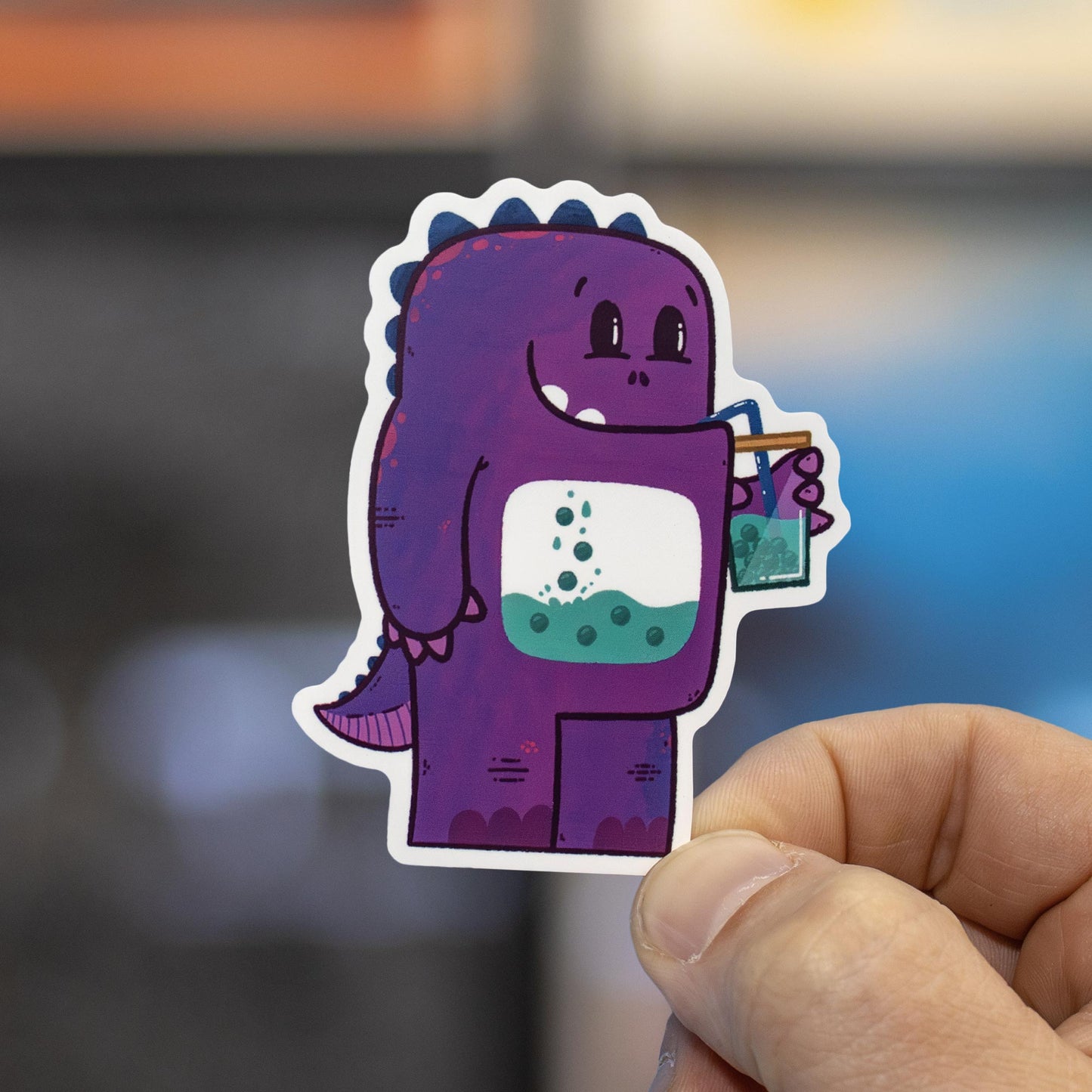 Bubbs the Boba Lover Sticker