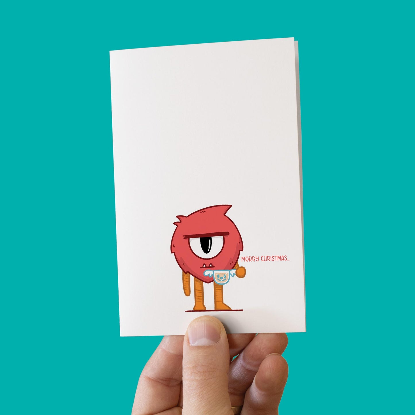 Grumpy Christmas Monster | Note Card
