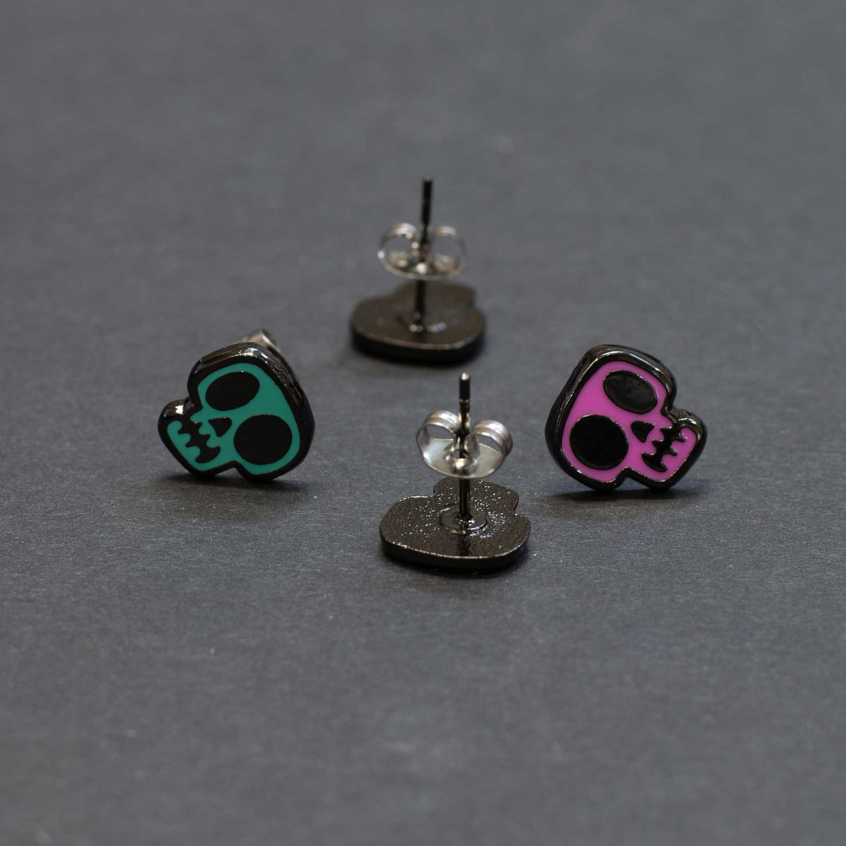 Color Skulls Earring Set