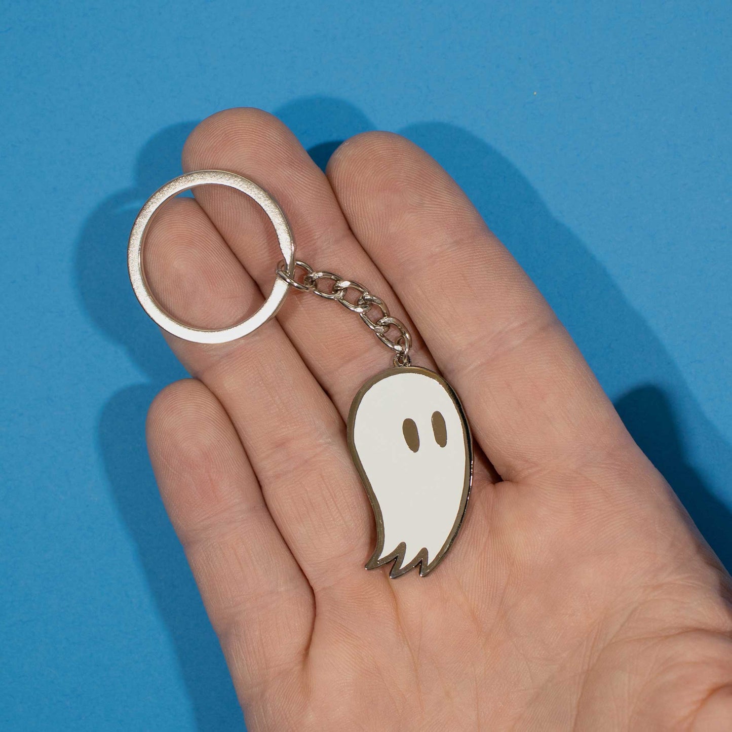 Fred the Ghost | Glow-in-the-Dark Enamel Keychain