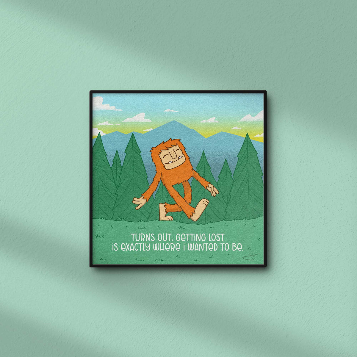 Bigfoot Art Print