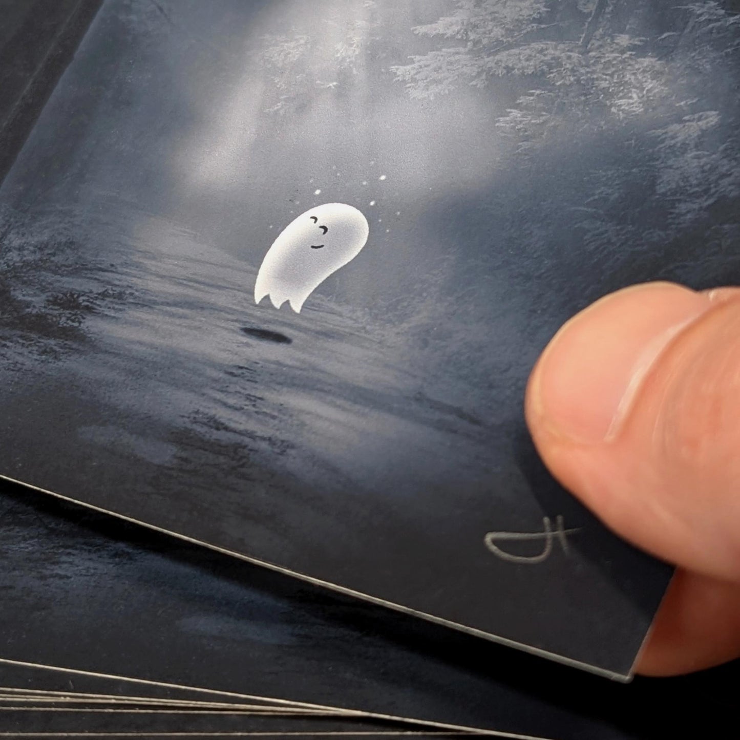 Ghostly Moonlight | Mini Art Print