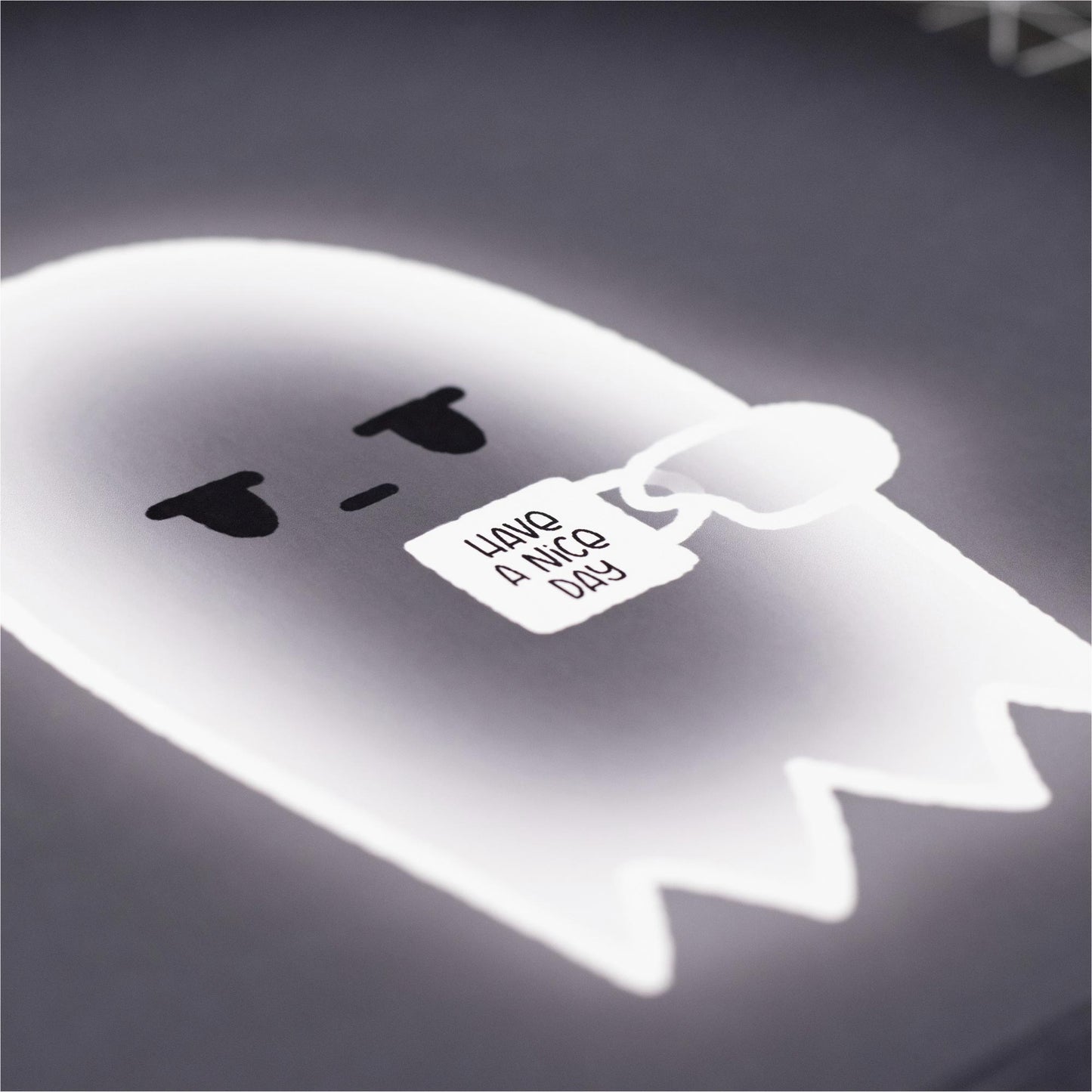 Grumpy Ghost | Mini Art Print