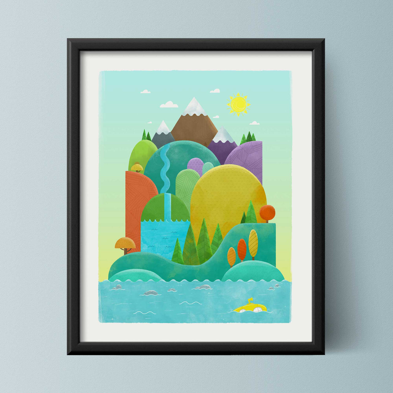 Island of Discovery: Day | 16x20 Unframed Art Print