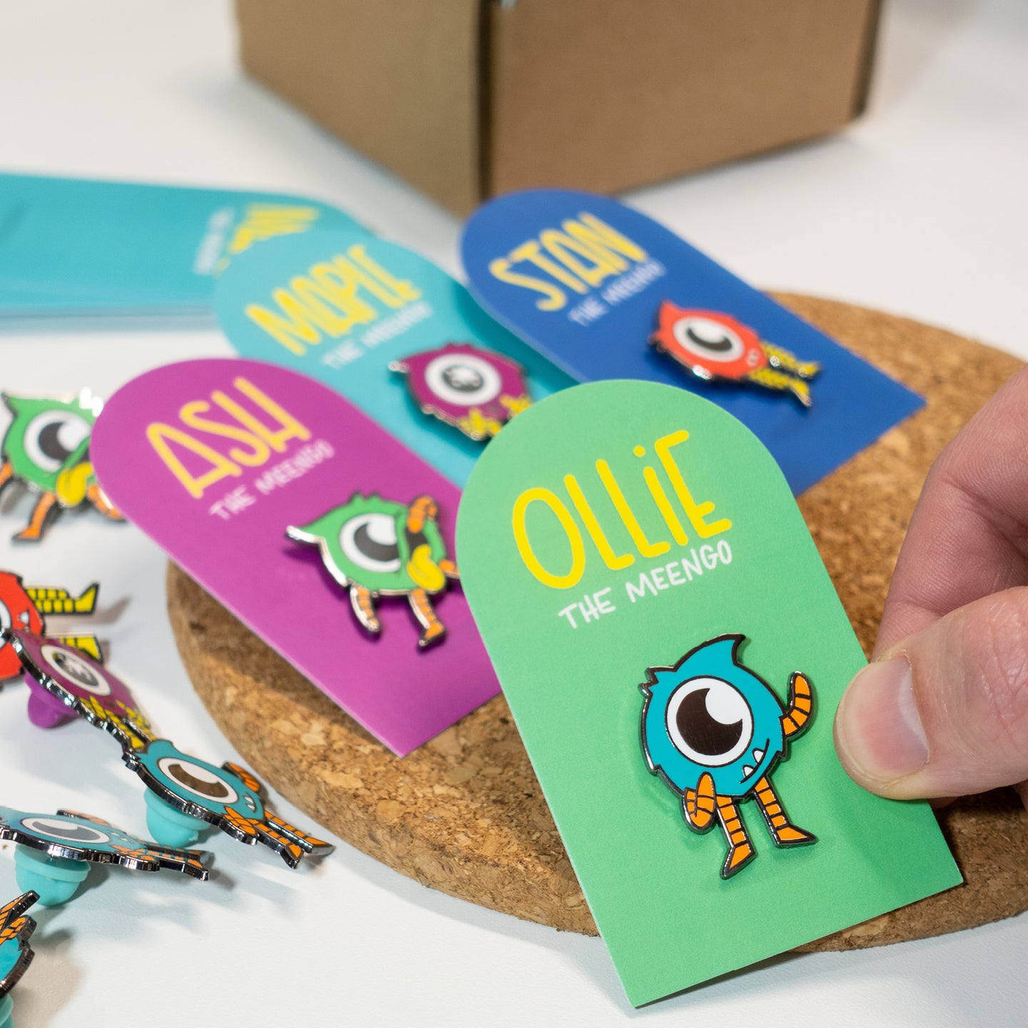 Meengos | Set of 4 Enamel Pins