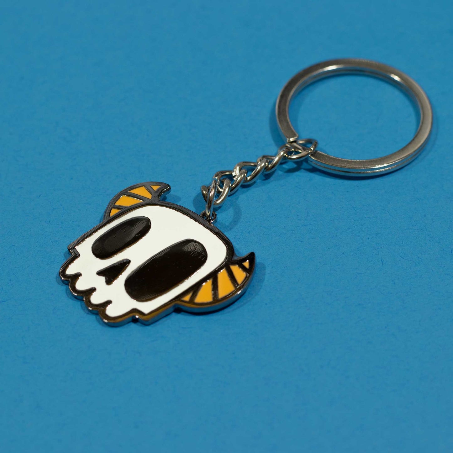 Monster Skull | Glow-in-the-Dark Enamel Keychain