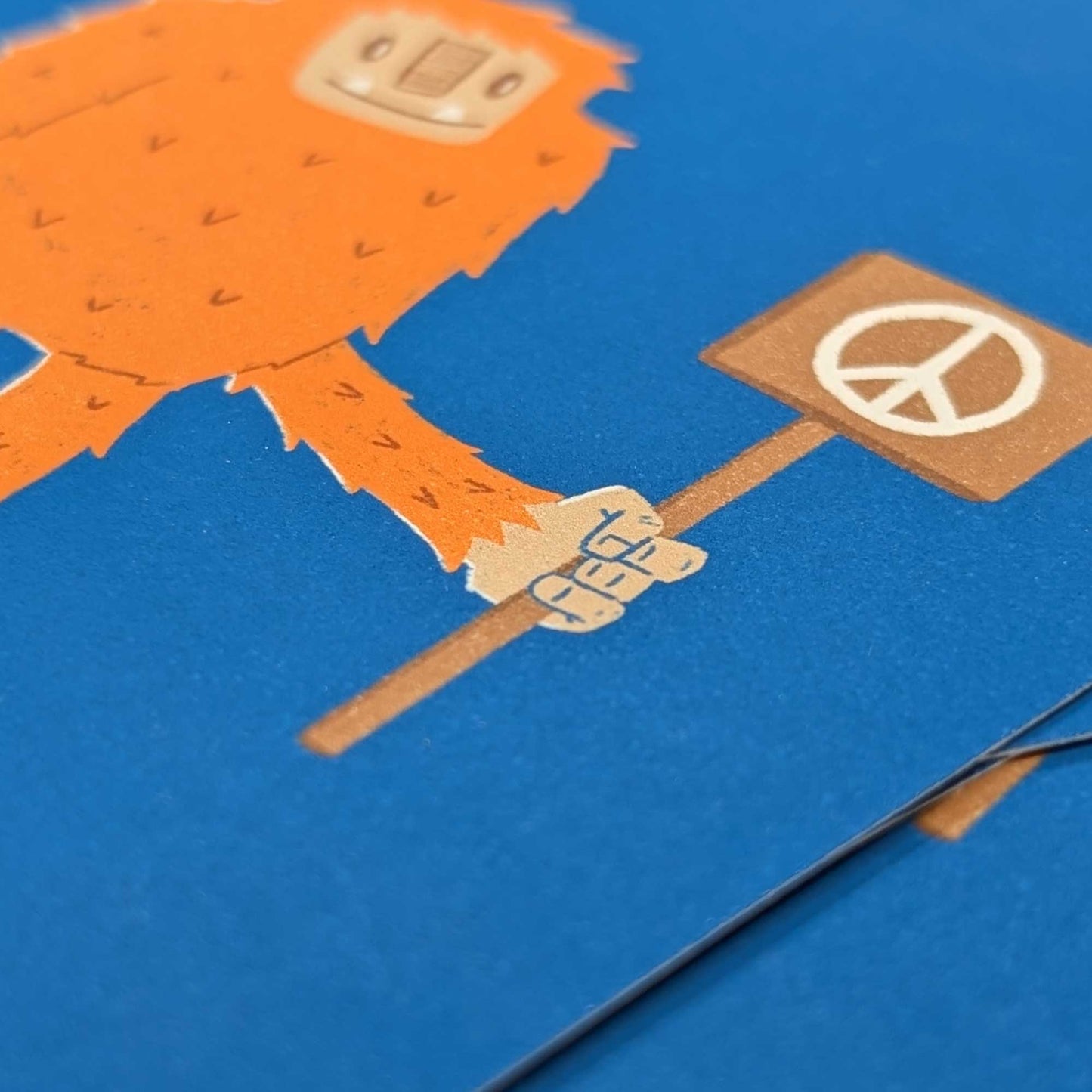 Peaceful Bigfoot | Mini Art Print