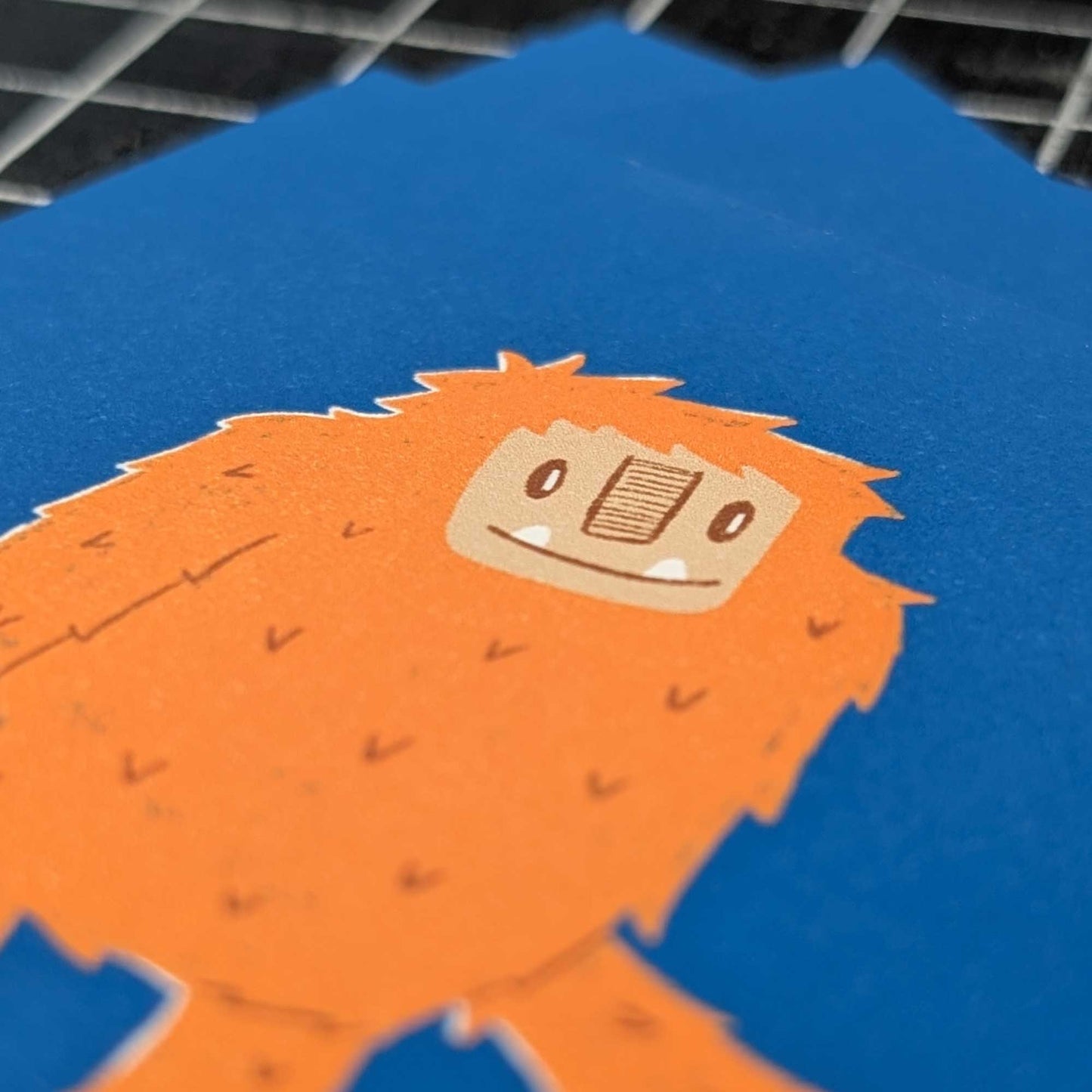 Peaceful Bigfoot | Mini Art Print