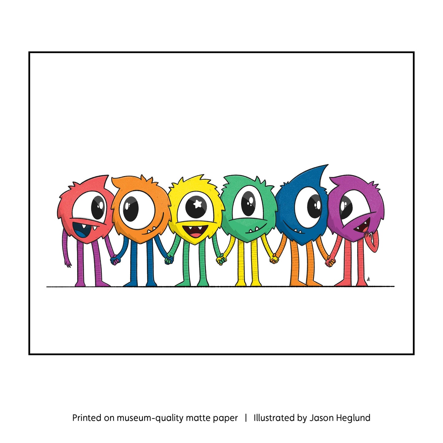 Rainbow Meengos | Art Print