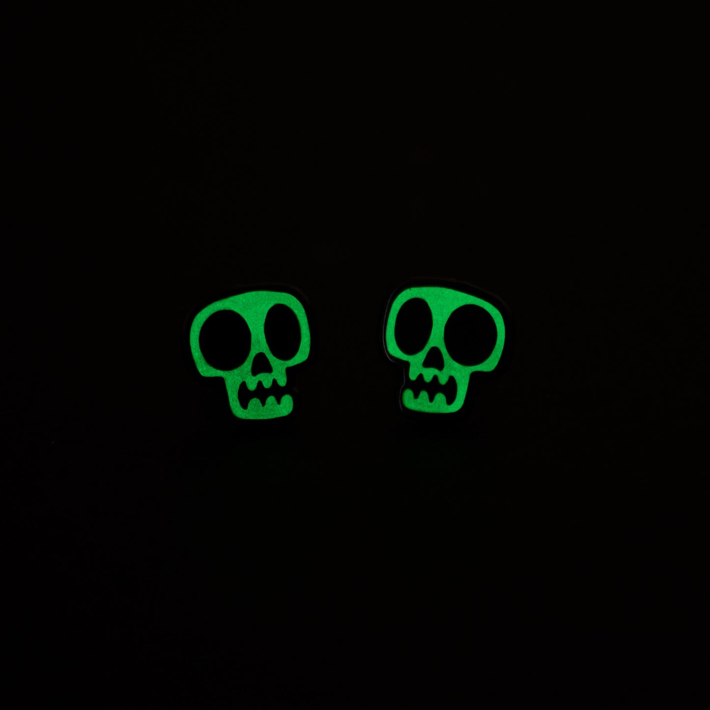 Glow in the Dark Skull Earrings