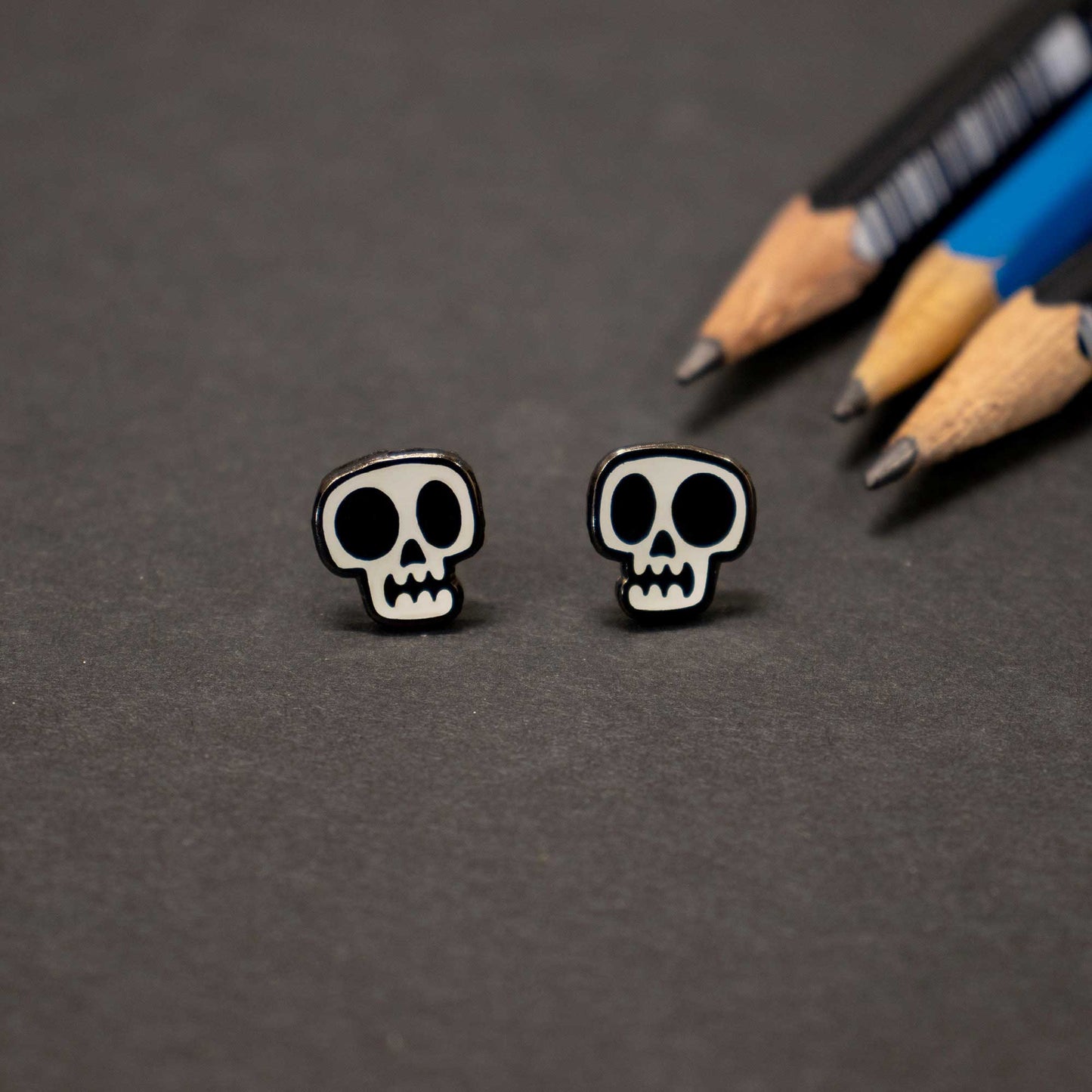 Glow in the Dark Skull Earrings