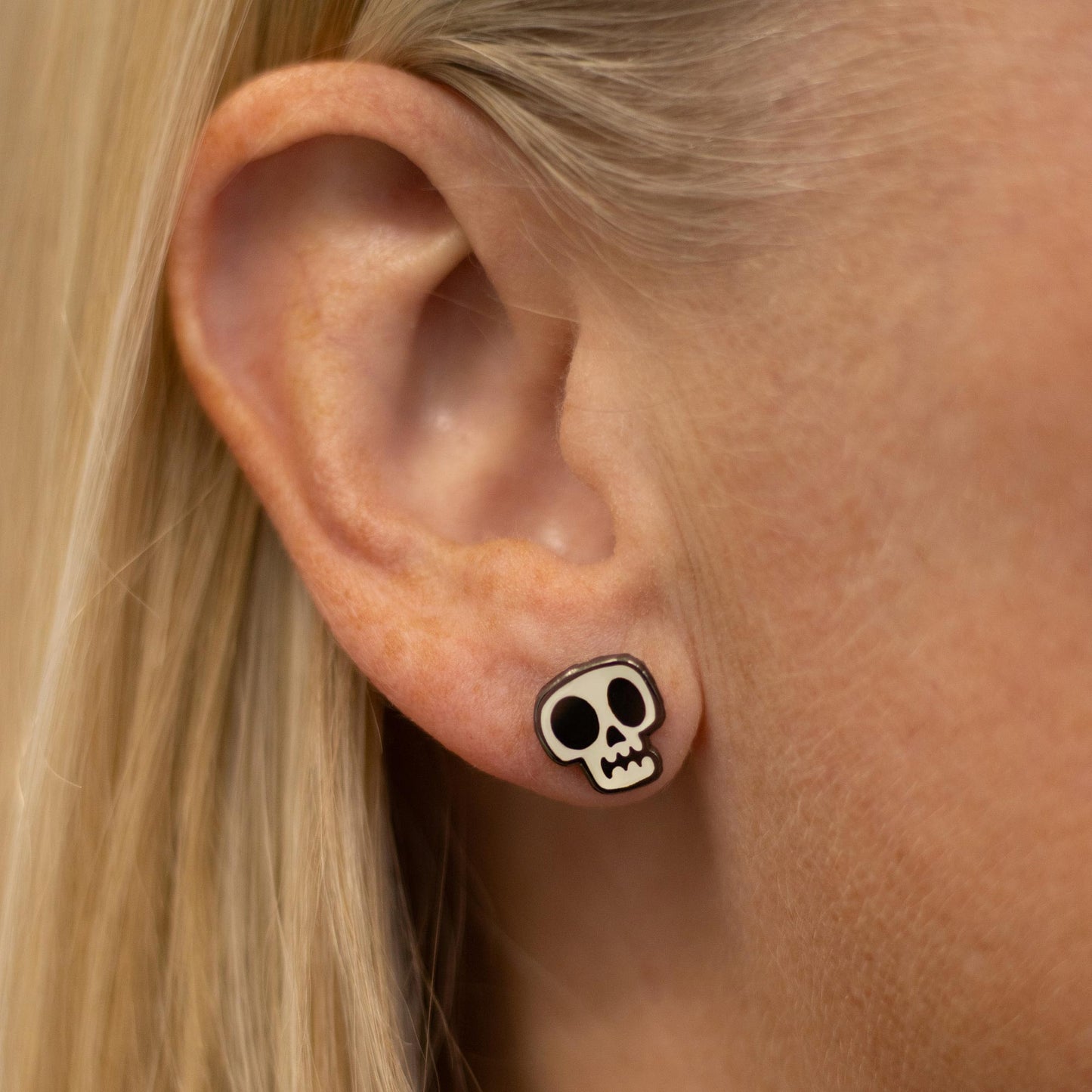Glow in the Dark Skull Earrings