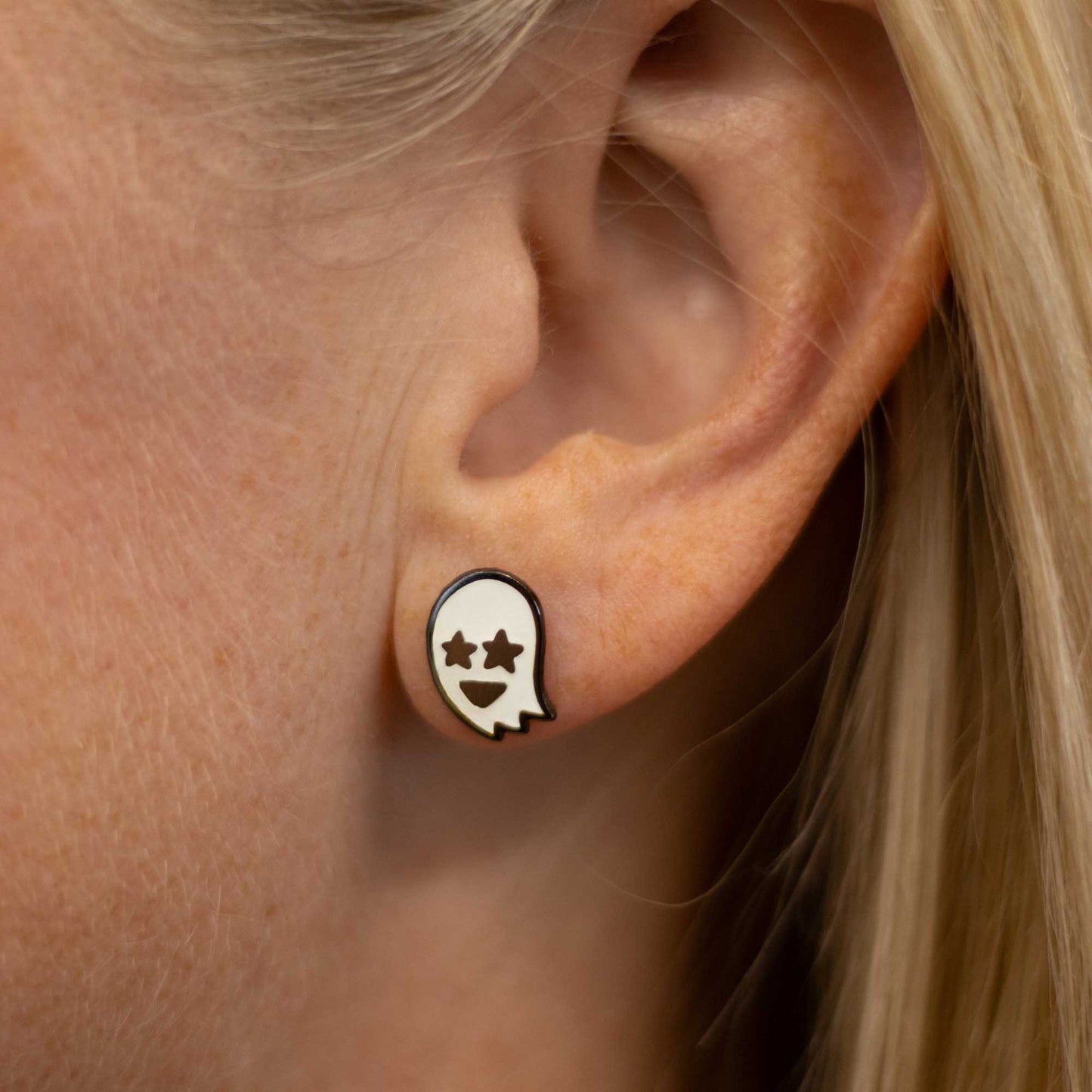 Star Eyes Ghost Earrings
