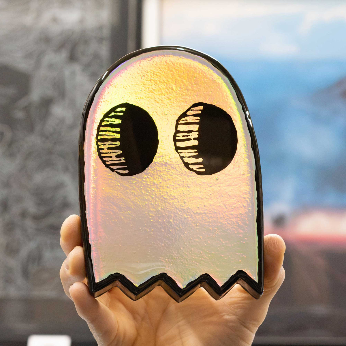 Holographic Ghostie | Woodcut Wall Art 1026