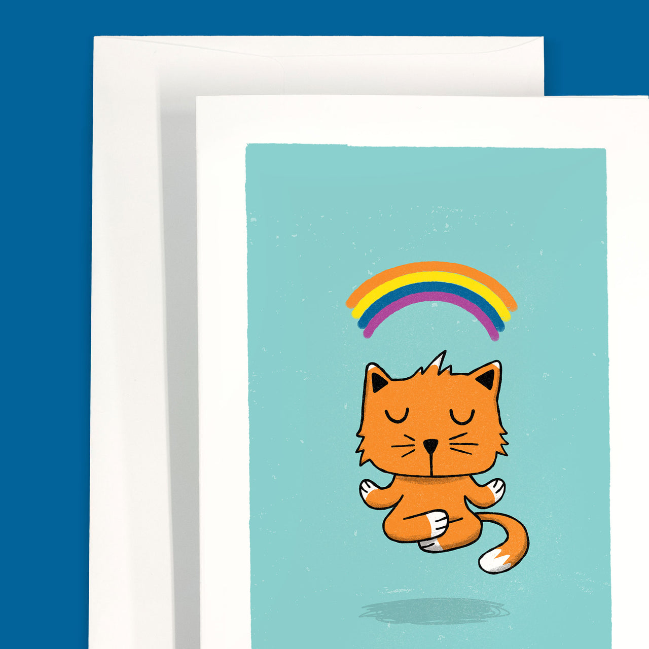 Meditating Cat | Greeting Card