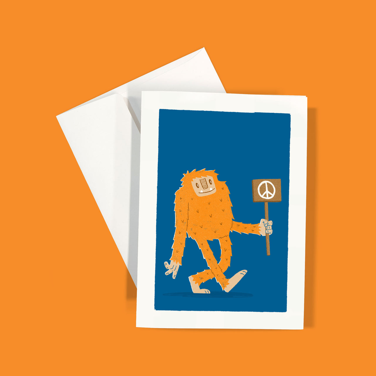 Peaceful Bigfoot | Greeting Card