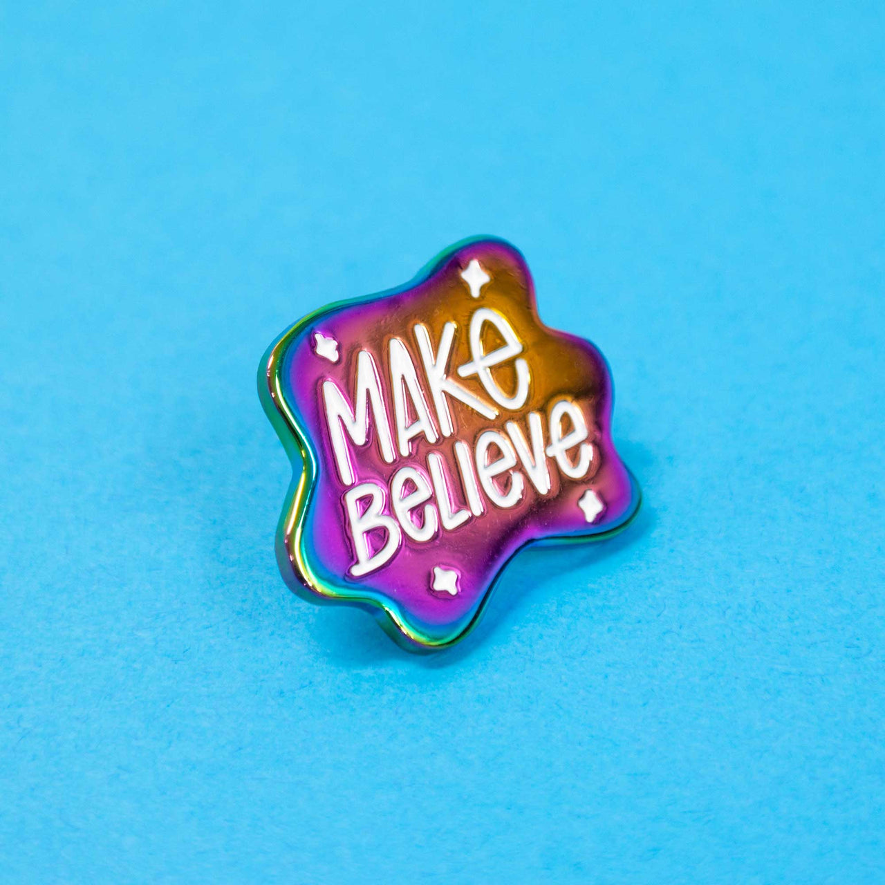 Make Believe | Rainbow Plated Enamel Pin