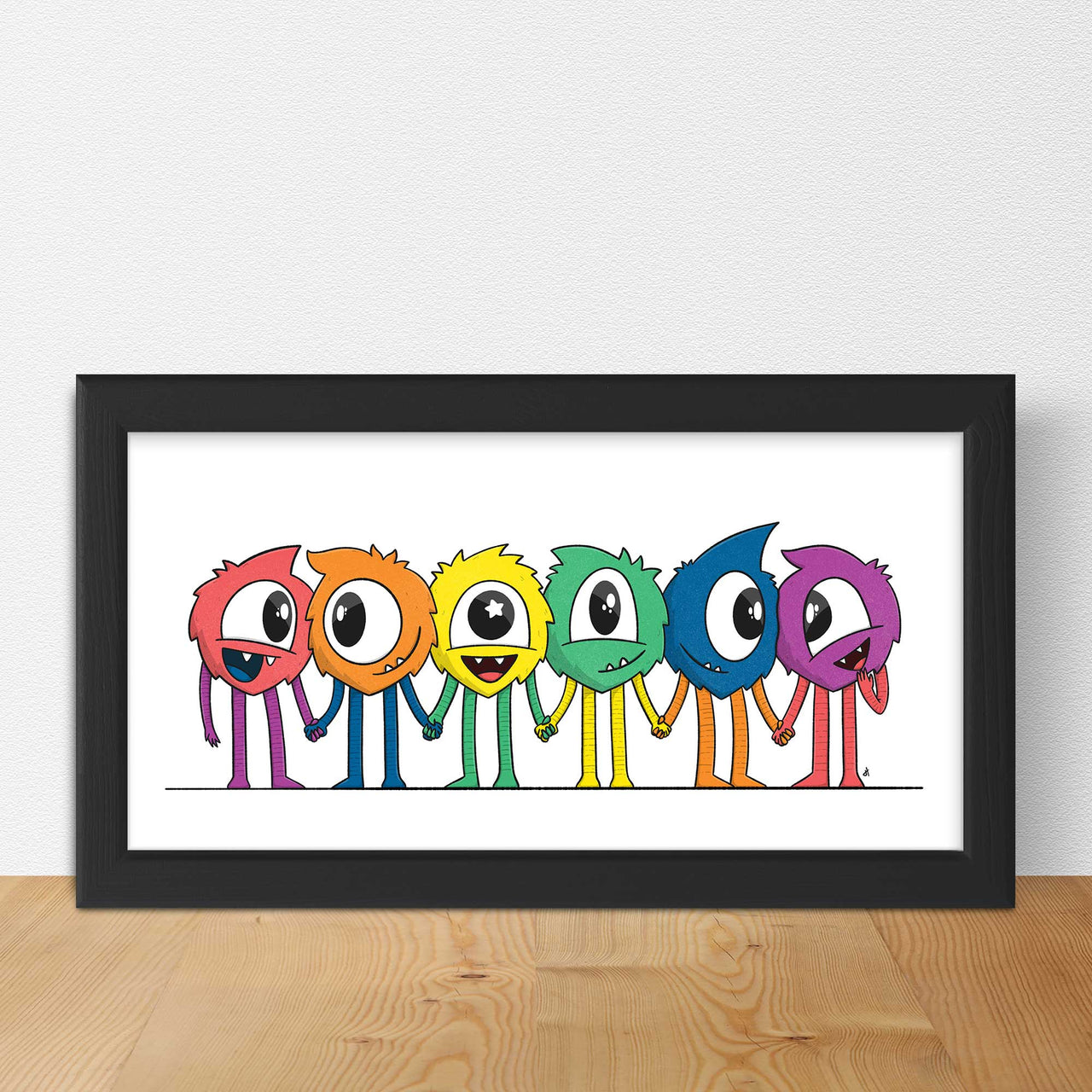 Rainbow Meengos | Unframed Art Print