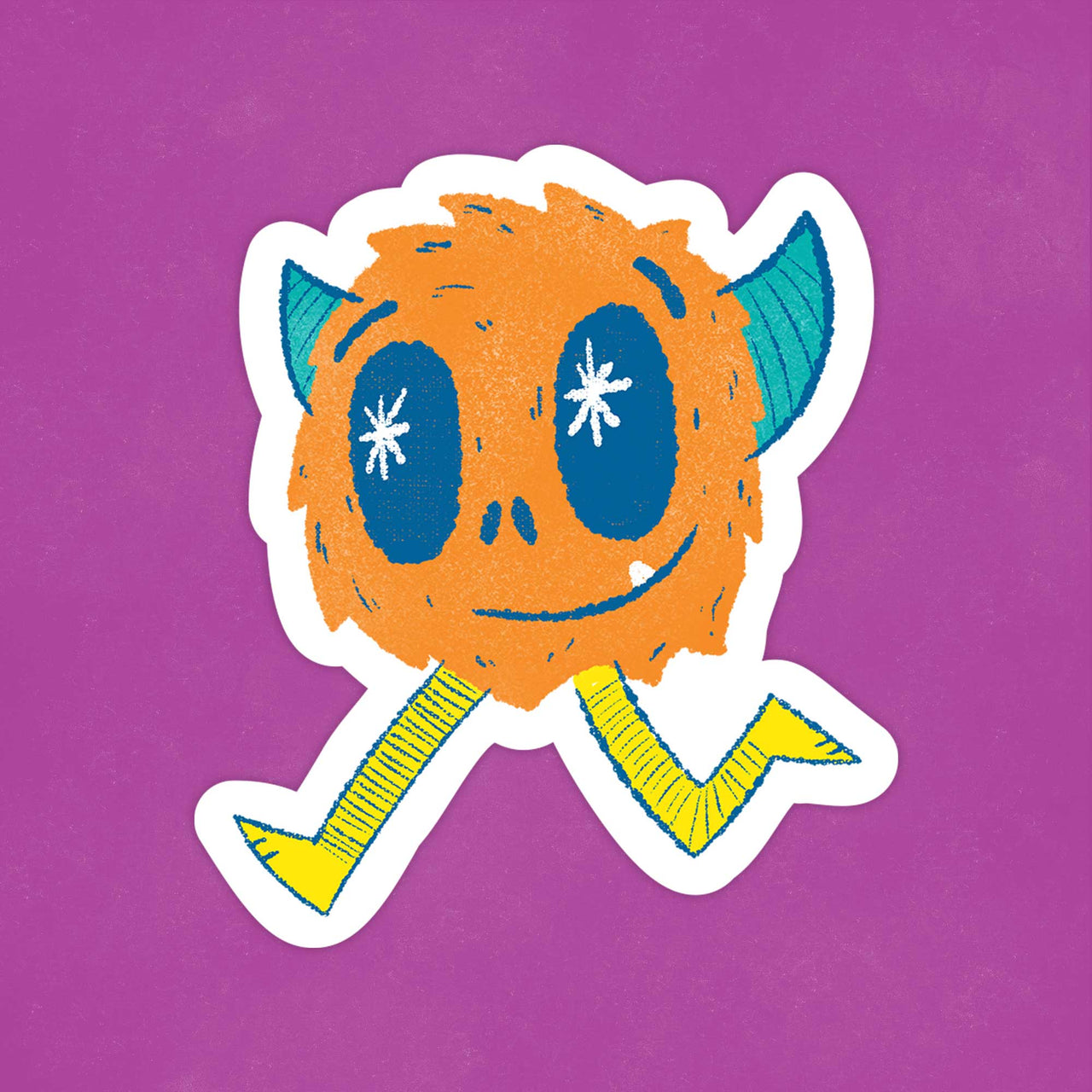 Running Monster Monster Sticker