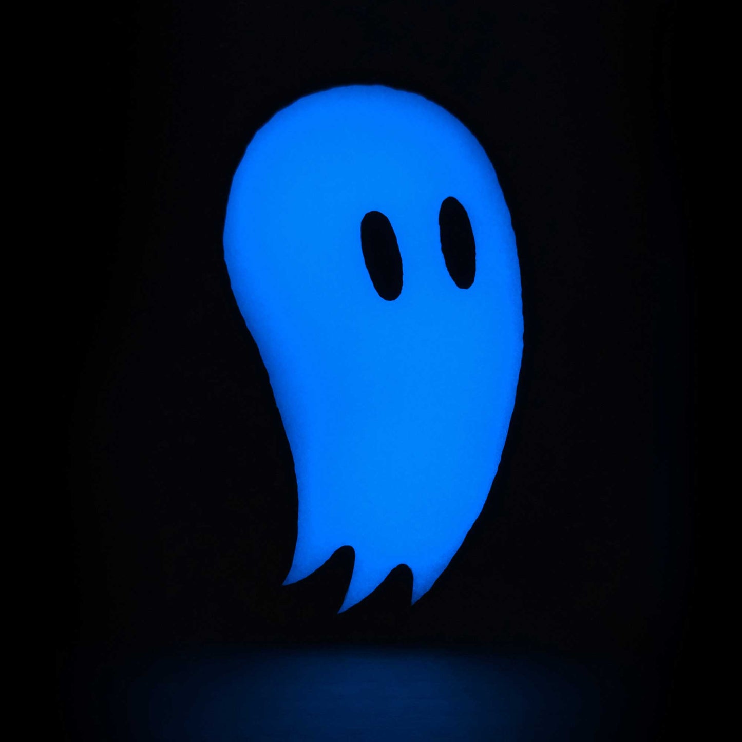 Fred the Ghost | Glow in the Dark Woodcut Wall Art 1225
