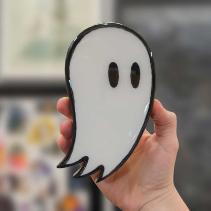 Fred the Ghost | Glow in the Dark Woodcut Wall Art 1225