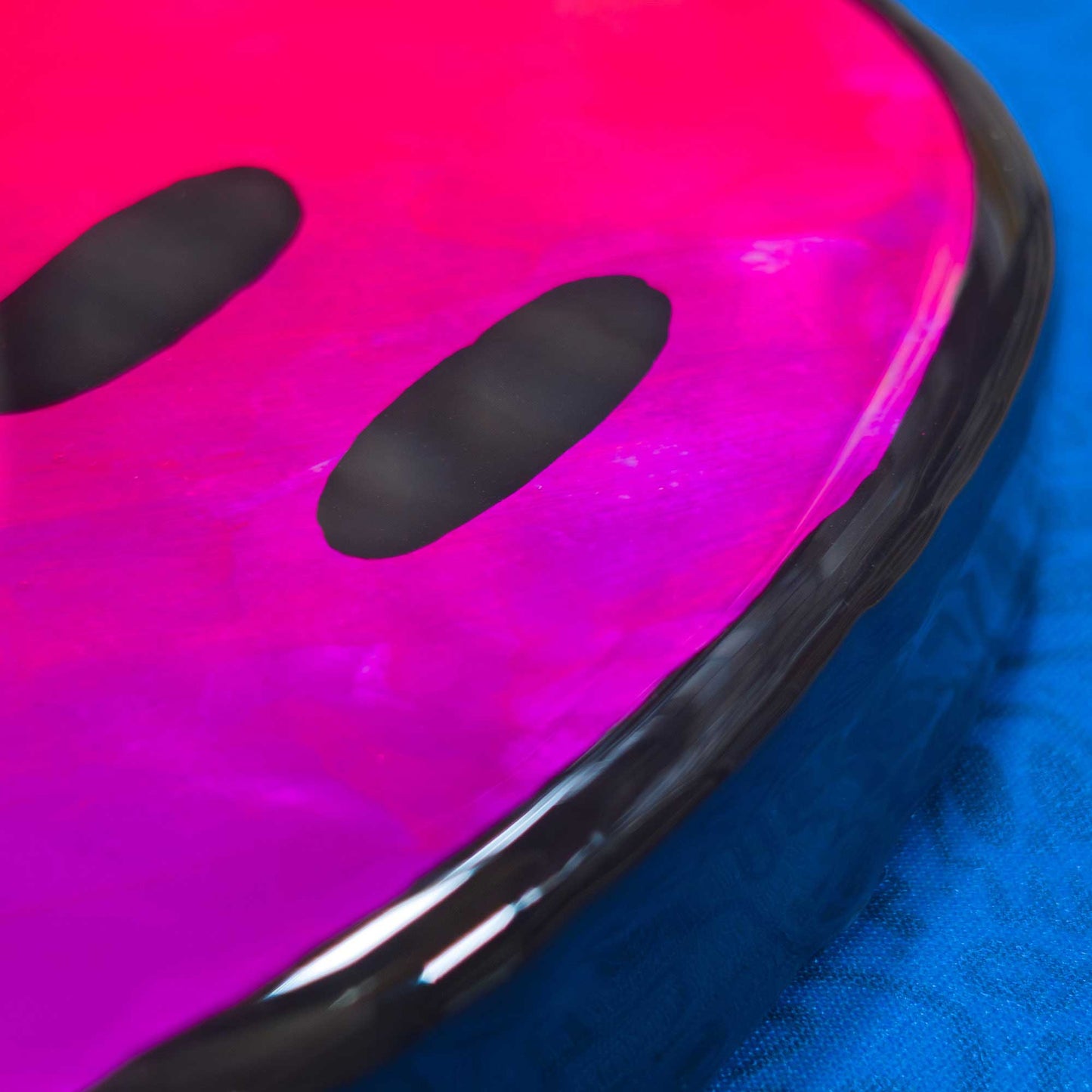 Fred the Ghost | Red and Purple Blacklight Woodcut Wall Art 1225