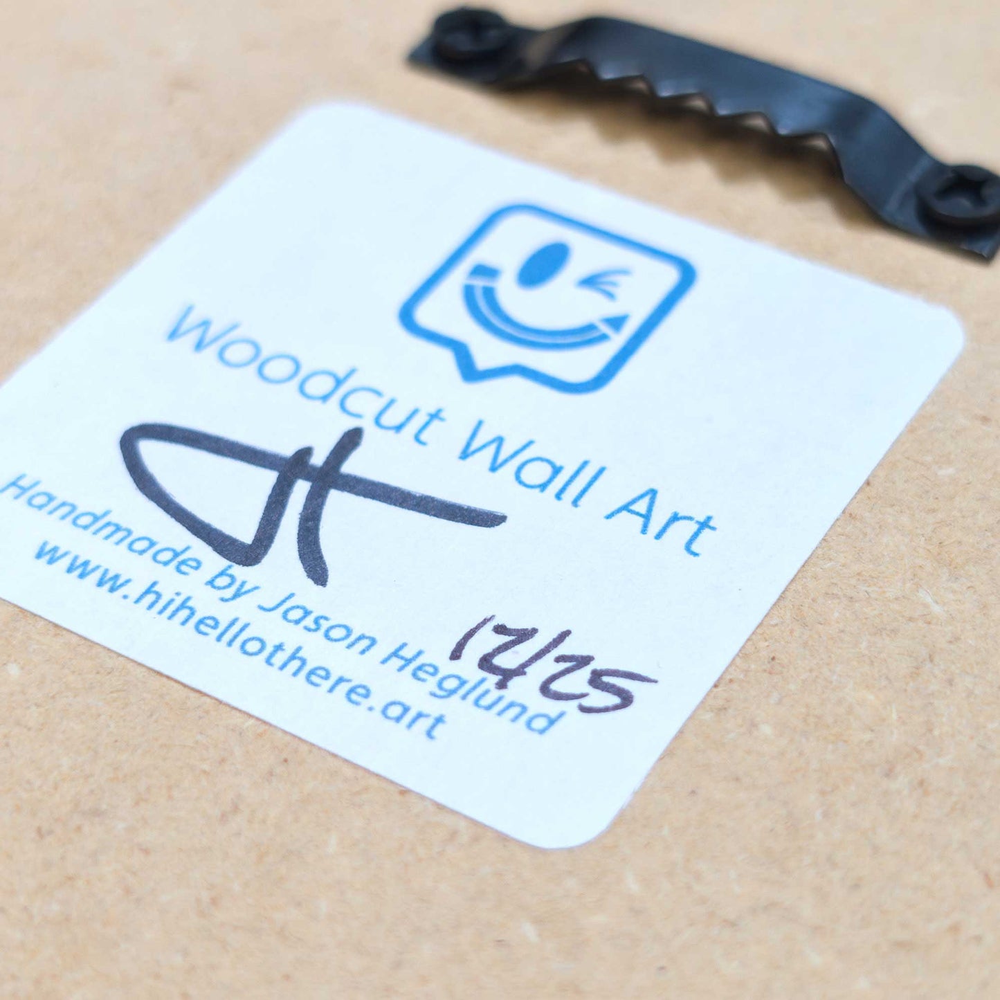 Fred the Ghost | Red and Purple Blacklight Woodcut Wall Art 1225