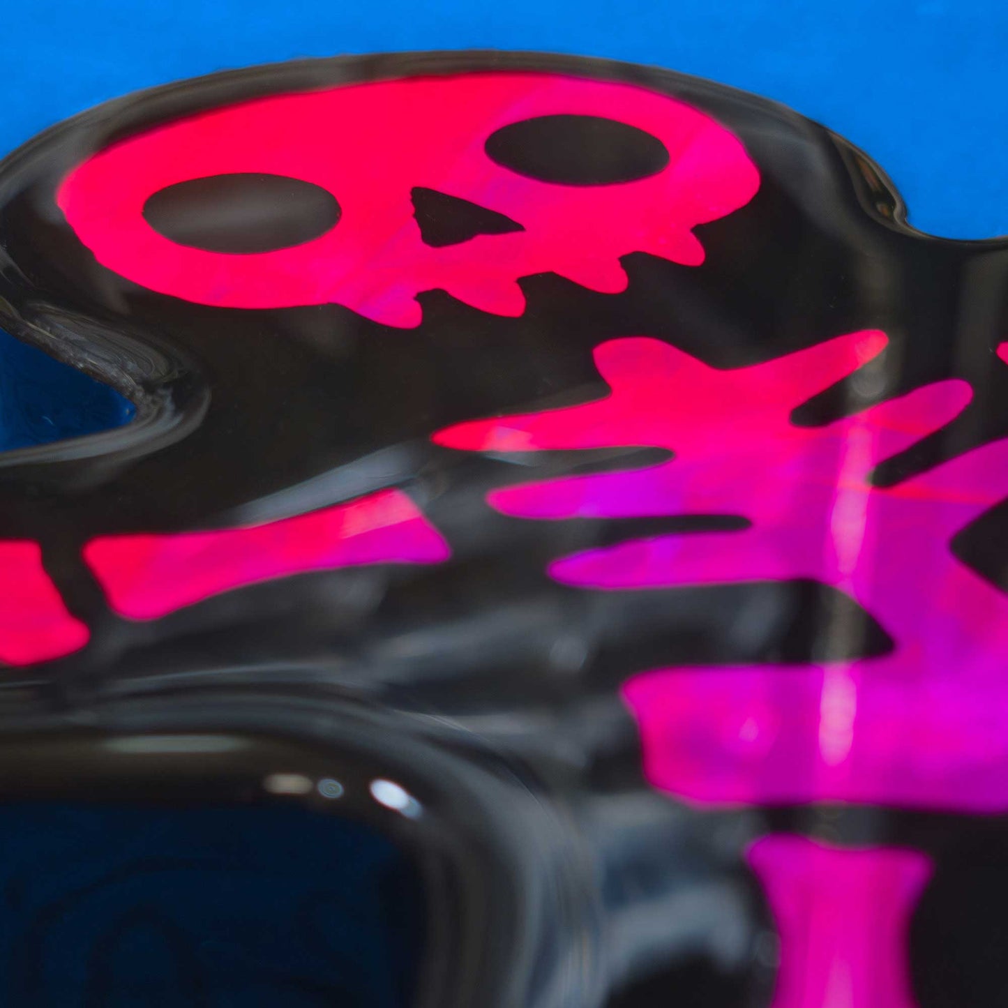 Gingerbread Skelly | Blacklight Woodcut Wall Art 1225