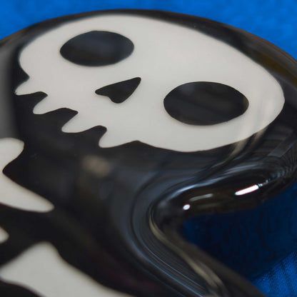 Gingerbread Skelly | Glow in the Dark Woodcut Wall Art 1225