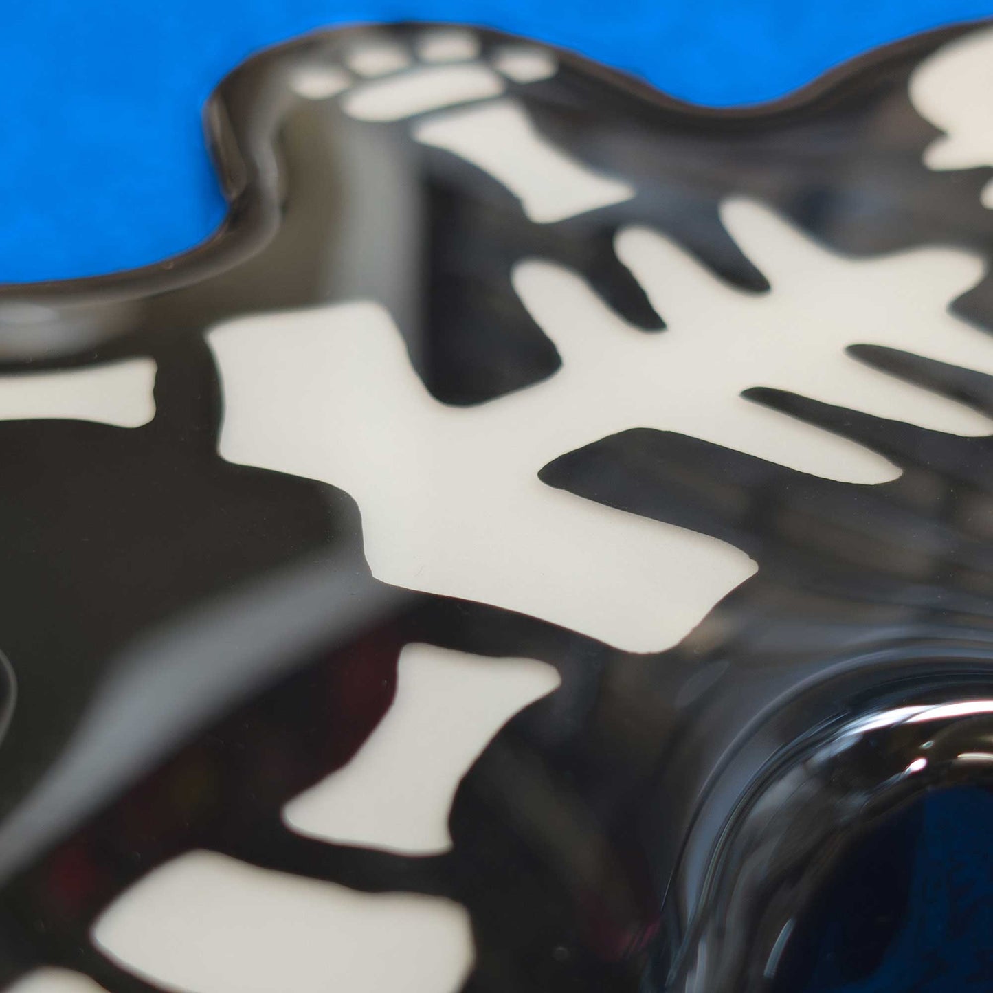 Gingerbread Skelly | Glow in the Dark Woodcut Wall Art 1225