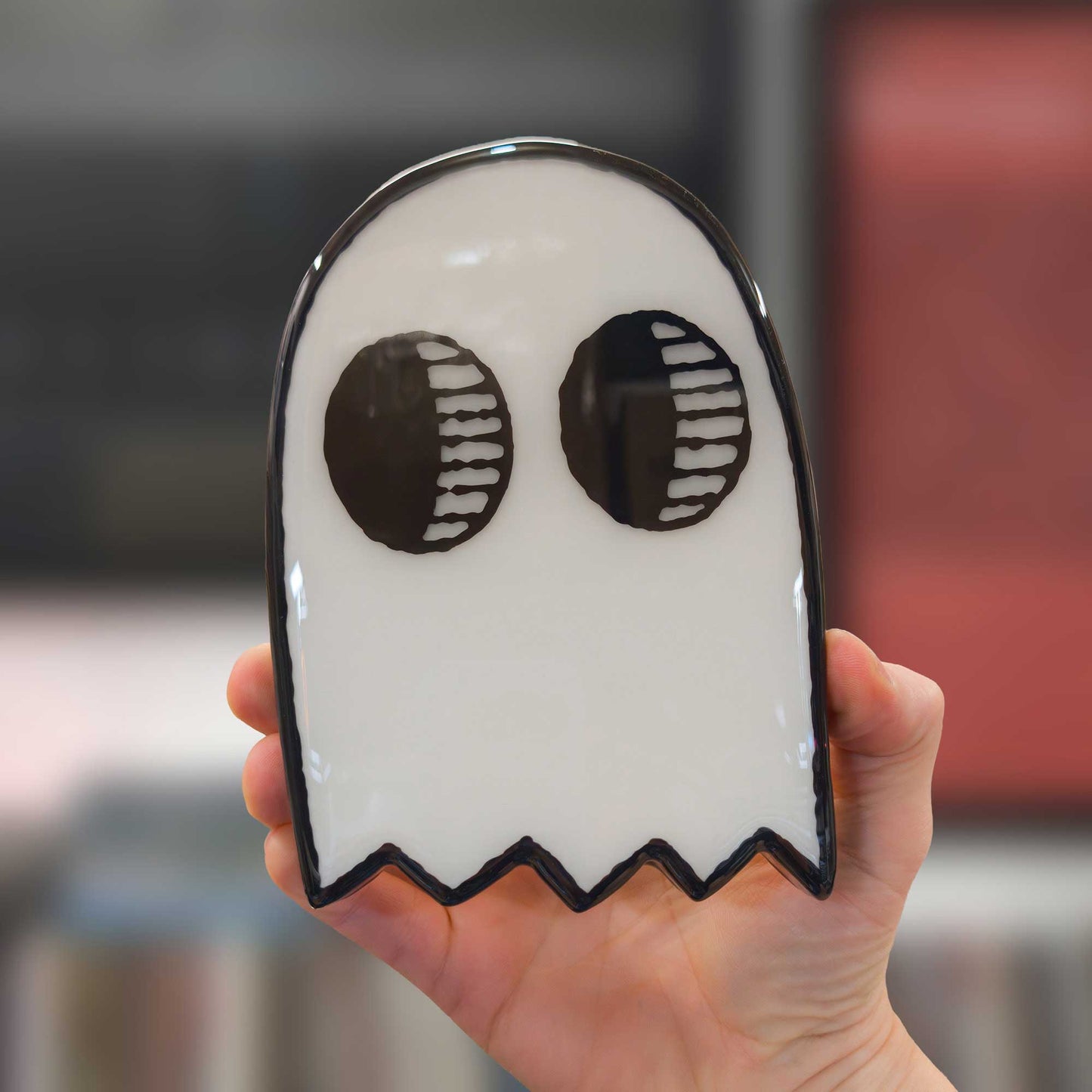 Glowy Ghostie | Glow in the Dark Woodcut Wall Art 1225