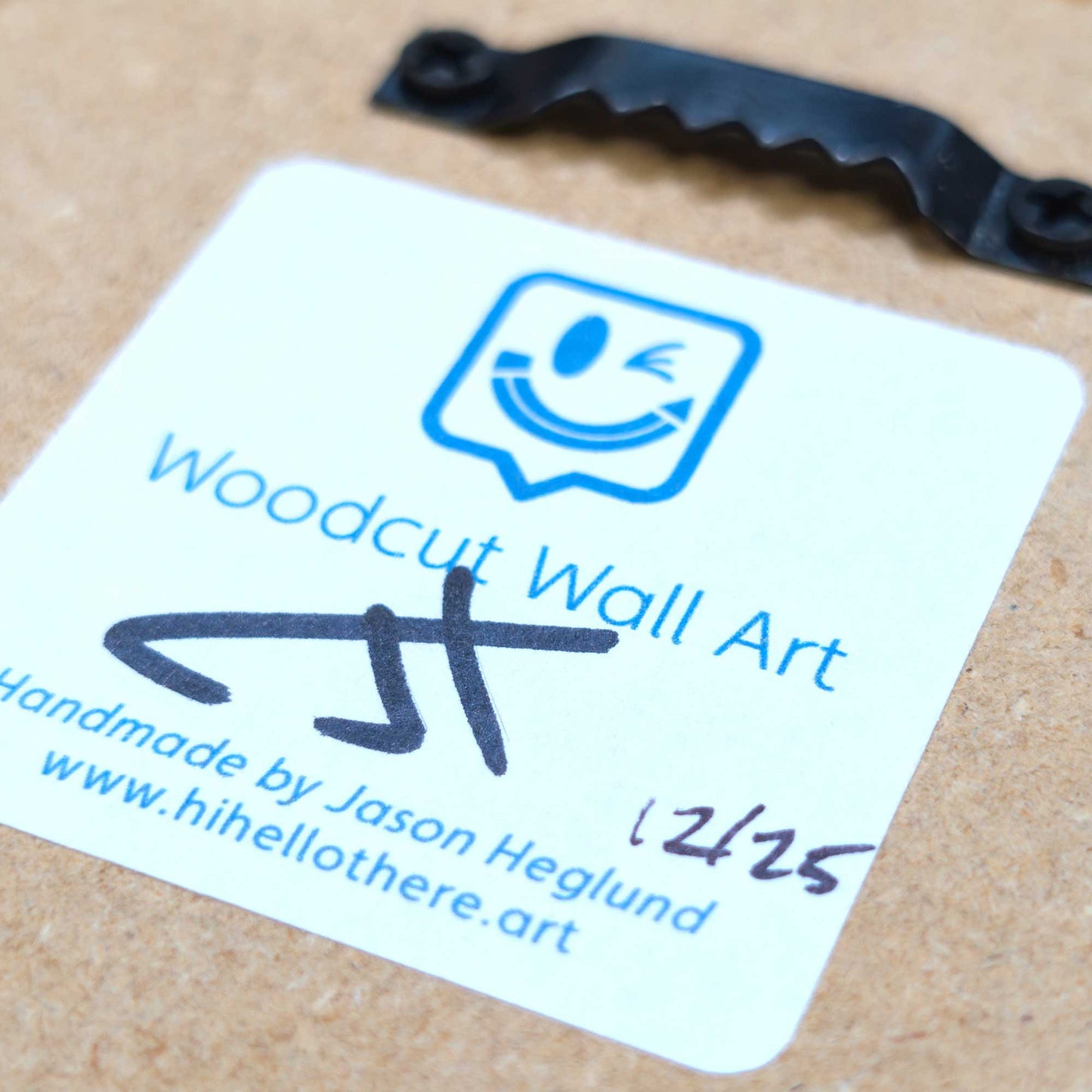 Glowy Ghostie | Glow in the Dark Woodcut Wall Art 1225