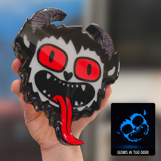 Krampus | Glow in the Dark Woodcut Wall Art 1225