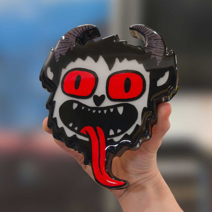 Krampus | Glow in the Dark Woodcut Wall Art 1225