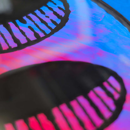 Skull | Blacklight Woodcut Wall Art 1225