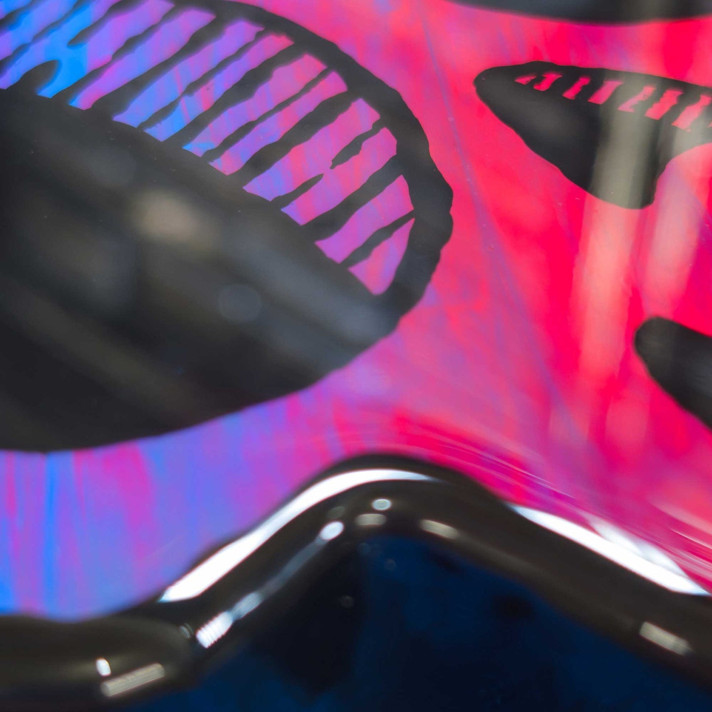 Skull | Blacklight Woodcut Wall Art 1225