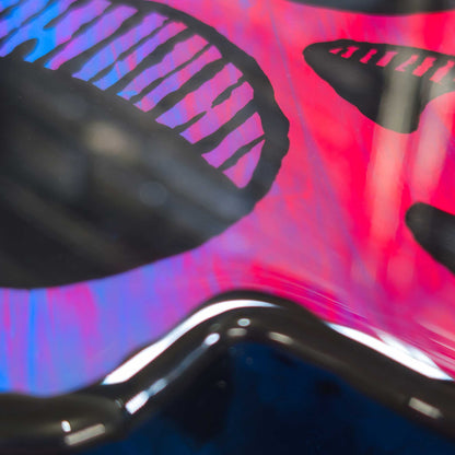 Skull | Blacklight Woodcut Wall Art 1225