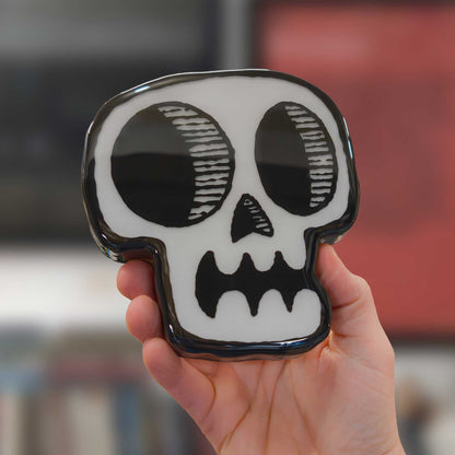 Skull | Glow in the Dark Woodcut Wall Art 1225