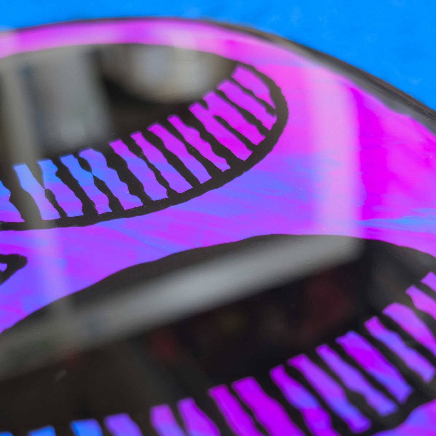 Skull | Purple Woodcut Wall Art 1225