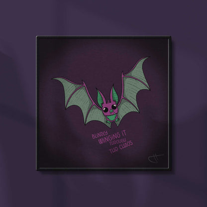 Blindly Winging It Art Print