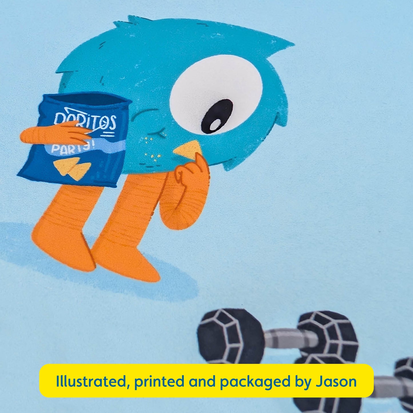 Snack Loving Monster Art Print