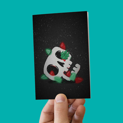 Holly Skull | Christmas Card