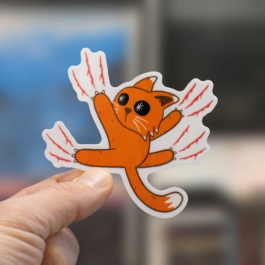 Transparent Clingy Cat Sticker