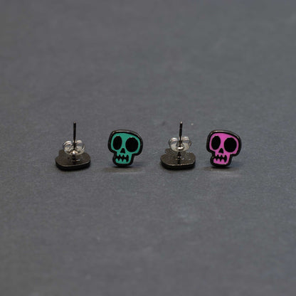 Color Skulls Earring Set