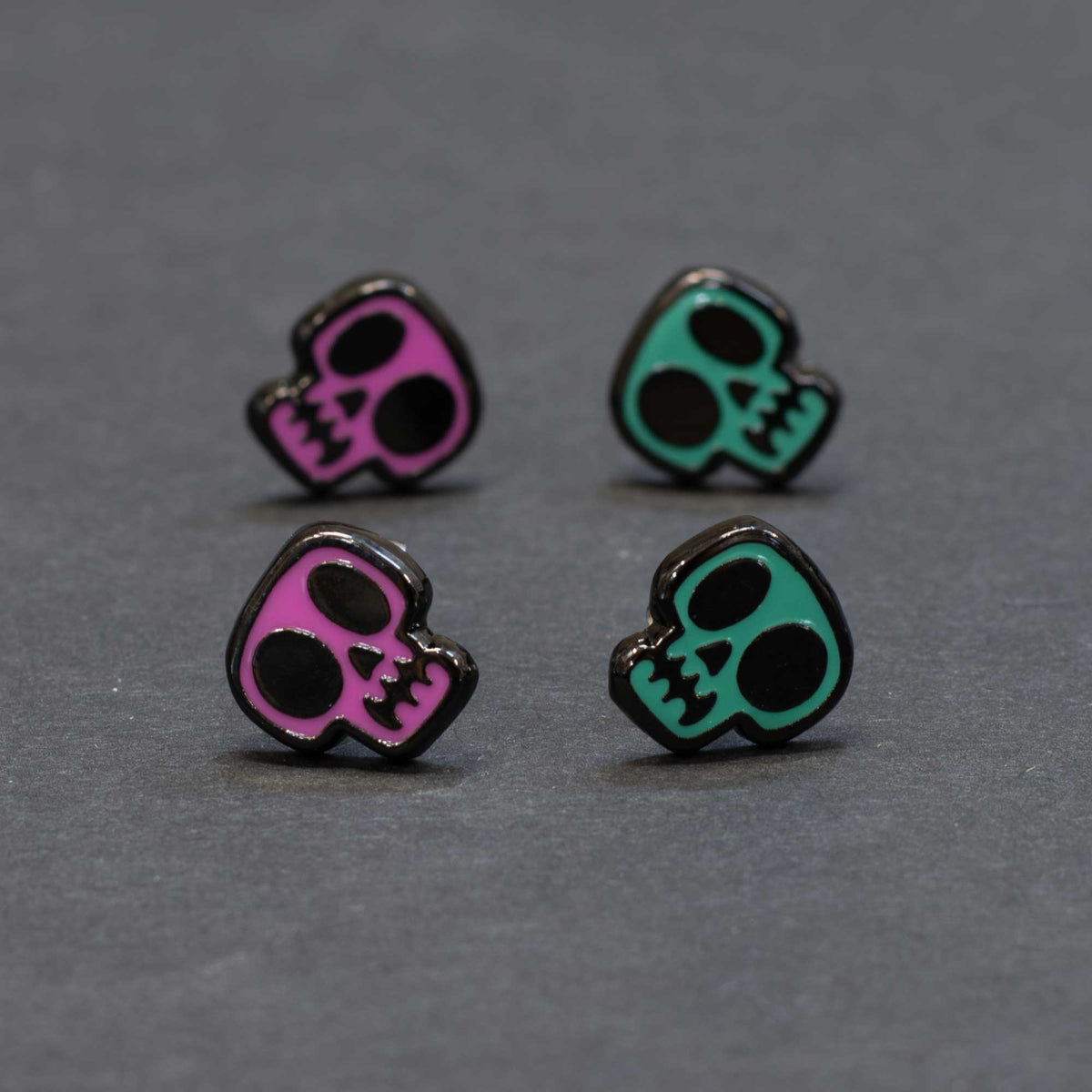 Color Skulls Earring Set