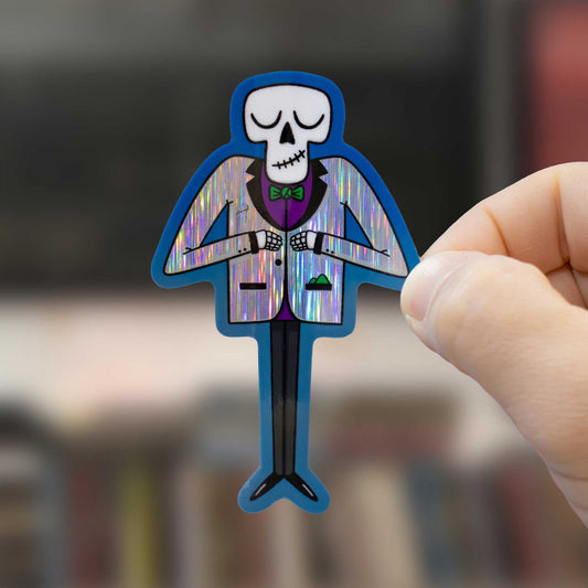 Dapper Skeleton Sticker