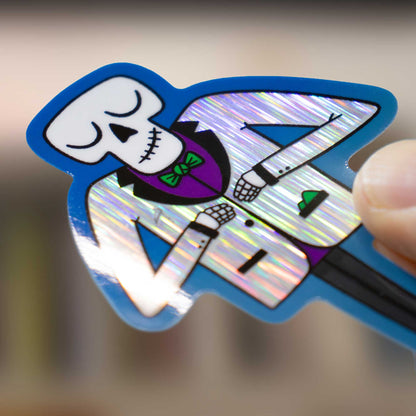 Dapper Skeleton Sticker