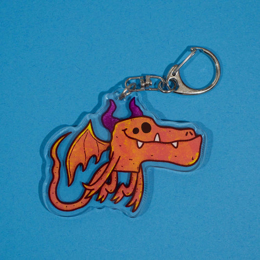 Draggin Dragon | Acrylic Keychain